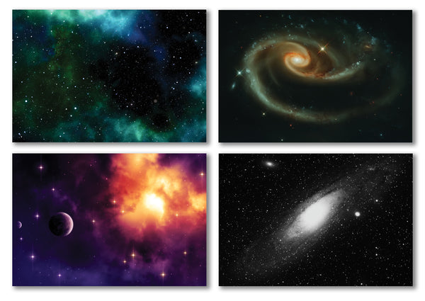 Galaxy Postcards Series 2 -Cool Unique Space Planets Educational Postcards Ã¢â‚¬â€œ Premium Stocking Stuffers Gifts for Men, Women, Adults, Teens Ã¢â‚¬â€œ Science Gifts