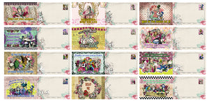 Alice in Wonderland Postcards Series 3 - Cool Student Giveaways - Stocking Stuffers Gift for Teachers, Educators, Students