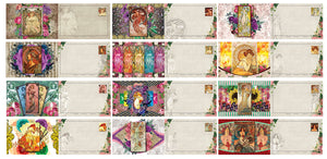 Creanoso Alphonse Mucha Art Nouveau Postcards (60-Pack) Ã¢â‚¬â€œ Inspiring Positive Art Greetings Cards Stocking Stuffers Gifts for Art Lovers, Artists, Men, Women, Teens Ã¢â‚¬â€œ Cool and Unique Giveaways Card