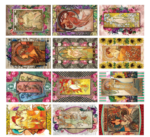 Creanoso Alphonse Mucha Art Nouveau Postcards ÃƒÂ¢Ã¢â€šÂ¬Ã¢â‚¬Å“ Inspiring Positive Art Greetings Cards Giveaways