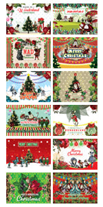 Creanoso Christmas Alice in Wonderland Postcards (60-Pack)- Cool Student Giveaways - Stocking Stuffers Gift for Teachers, Educators, Students