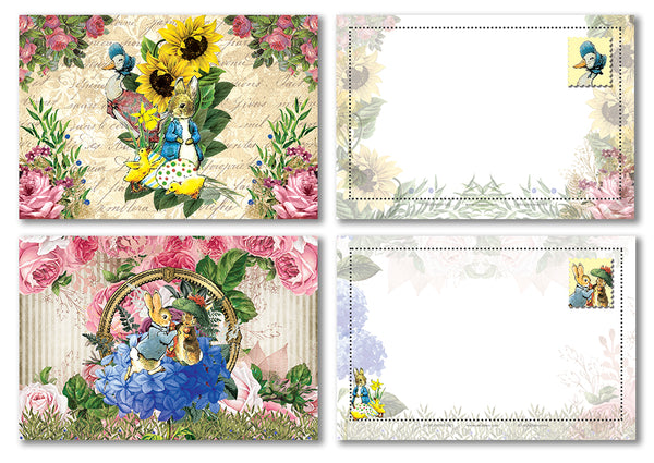 Peter Rabbit Postcards (12 Pack) - Unique Cool Giveaways for Kids, Adults, Boys,Girls,Womenâ€“ Great Greeting Cards Collection Set