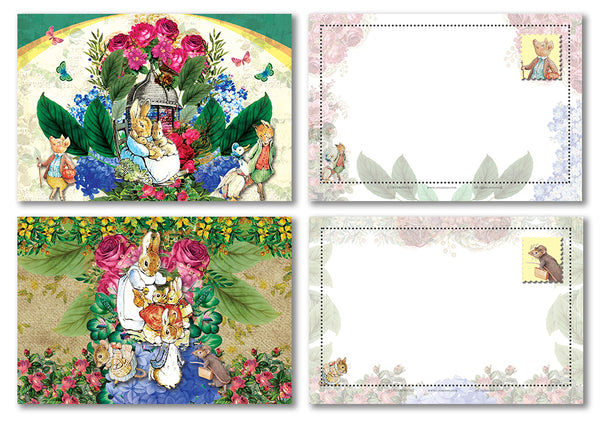 Peter Rabbit Postcards (12 Pack) - Unique Cool Giveaways for Kids, Adults, Boys,Girls,Womenâ€“ Great Greeting Cards Collection Set