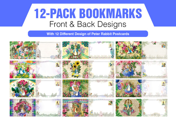 Peter Rabbit Postcards (12 Pack) - Unique Cool Giveaways for Kids, Adults, Boys,Girls,Womenâ€“ Great Greeting Cards Collection Set