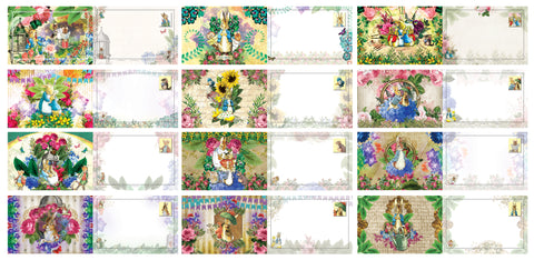 Peter Rabbit Postcards (60 Pack) - Cool Student Giveaways - Stocking Stuffers Gift for Teachers, Educators, Students