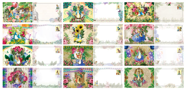 Peter Rabbit Postcards (12 Pack) - Unique Cool Giveaways for Kids, Adults, Boys,Girls,Womenâ€“ Great Greeting Cards Collection Set