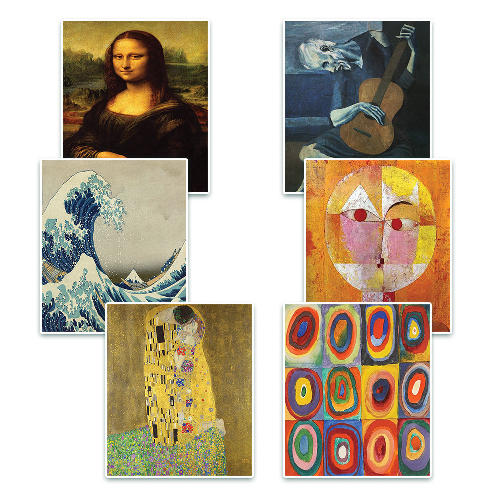Creanoso Famous Art Paintings Posters (24 Pack) ÃƒÂ¢Ã¢â€šÂ¬Ã¢â‚¬Å“ Great Artist Gifts Collection Bulk Set ÃƒÂ¢Ã¢â€šÂ¬Ã¢â‚¬Å“ Unique Stocking Stuffers for Office Workers Teachers Employees Men Women ÃƒÂ¢Ã¢â€šÂ¬Ã¢â‚¬Å“ Home Decor