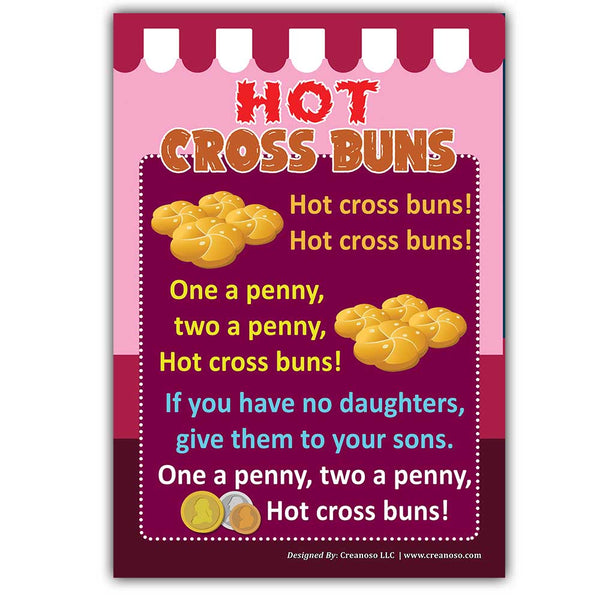 Creanoso Nursery Rhymes Educational Posters Series 3 (12-Pack) - Home Teaching Bulk Value Pack