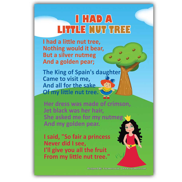Creanoso Nursery Rhymes Educational Posters Series 3 (12-Pack) - Home Teaching Bulk Value Pack