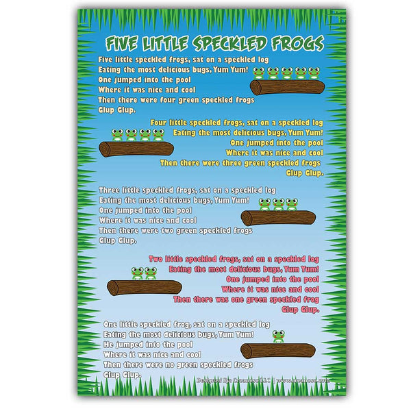 Creanoso Nursery Rhymes Educational Posters Series 3 (12-Pack) - Home Teaching Bulk Value Pack