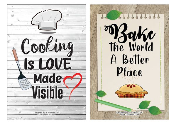 Kitchen Baking Posters (12-Pack)