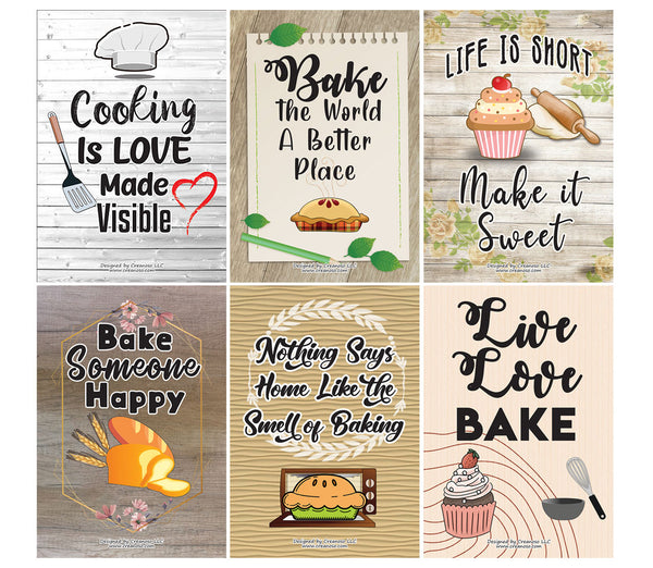 Kitchen Baking Posters (12-Pack)