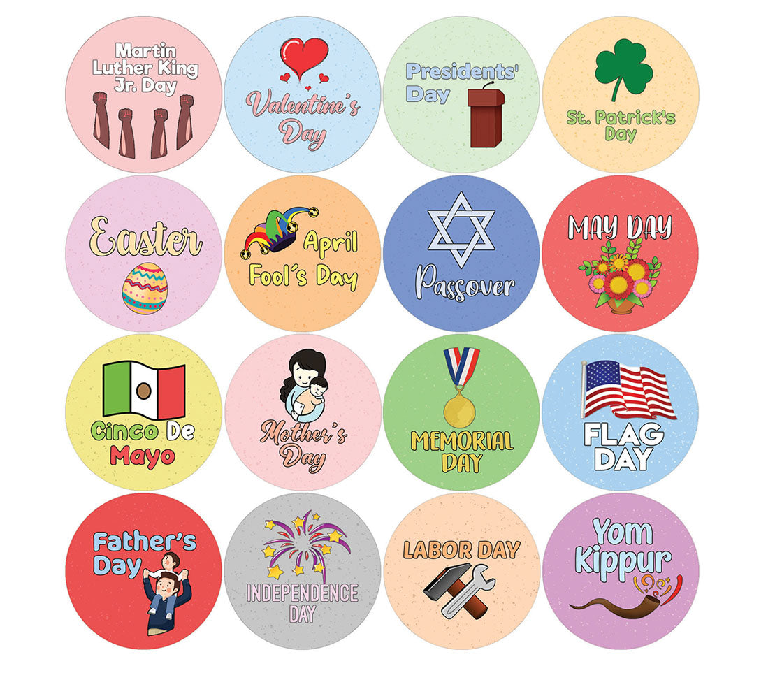 Creanoso Emoji Fun Holiday and Special Events Series 1 Stickers (10-Sheet) â€“ Sticker Card Giveaways for Kids â€“ Awesome Stocking Stuffers Gifts for Boys & Girls â€“ Classroom Home Rewards Enticements