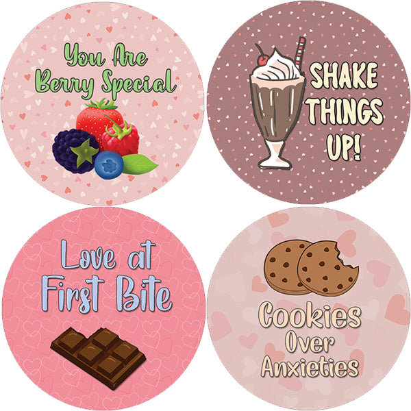 Creanoso Sweet Desserts Stickers (10-Sheet) â€“ Sticker Card Giveaways for Kids â€“ Awesome Stocking Stuffers Gifts for Boys & Girls â€“ Classroom Home Rewards Enticements