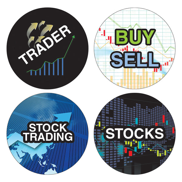 Stock Trading Stickers (20 Sets X 16 Designs)