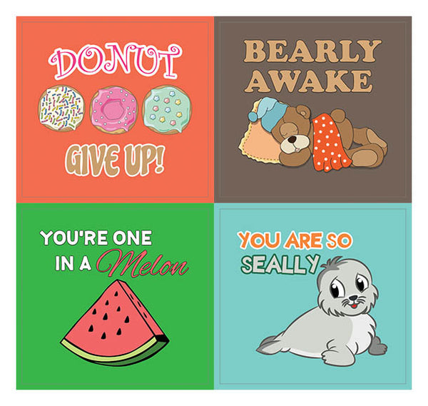 Creanoso Fun and Silly Puns Reward Stickers Ã¢â‚¬â€œ Premium Gifts for Men, Women, Teens, Kids