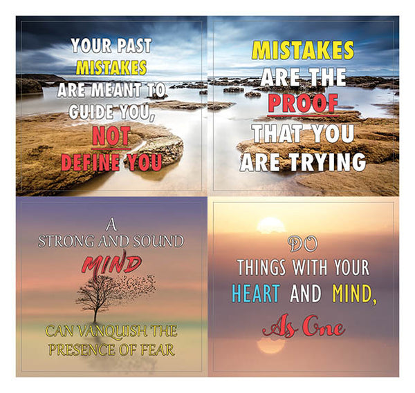 Creanoso Inspiring Mind and Thoughts Sayings Stickers - Premium Gift Stickers Collection