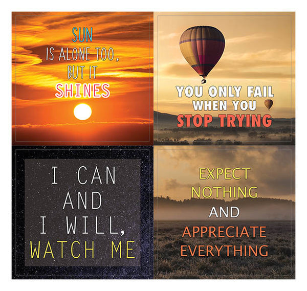 Creanoso Inspiring Mind and Thoughts Sayings Stickers - Premium Gift Stickers Collection