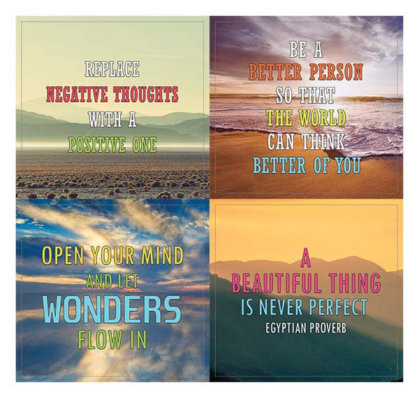 Creanoso Inspiring Mind and Thoughts Sayings Stickers - Premium Gift Stickers Collection