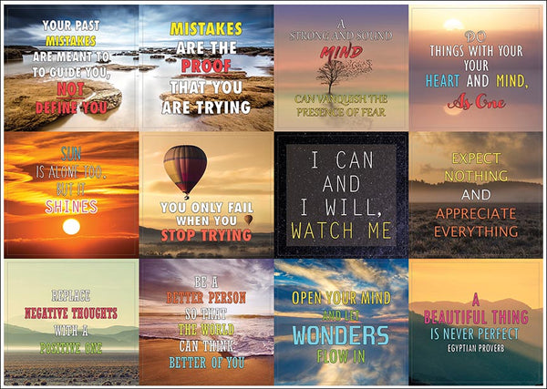 Creanoso Inspiring Mind and Thoughts Sayings Stickers - Premium Gift Stickers Collection