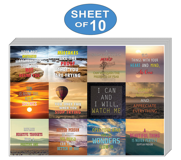 Creanoso Inspiring Mind and Thoughts Sayings Stickers - Premium Gift Stickers Collection