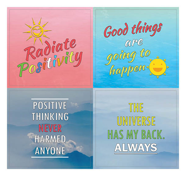 Creanoso Inspirational Vibe Quotes Positive Stickers (10-Sheet) Ã¢â‚¬â€œ Premium Gift Set Stickers