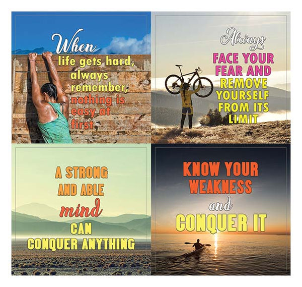 Creanoso Inspiring Strong Determination Life Quotes Stickers Ã¢â‚¬â€œ Premium Gift Stickers