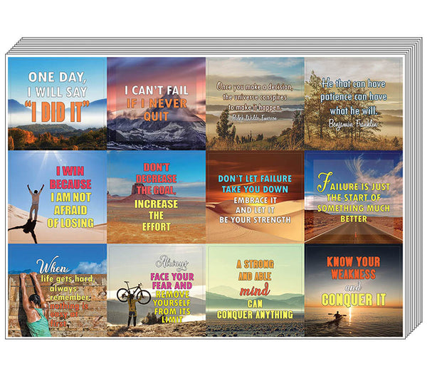 Creanoso Inspiring Strong Determination Life Quotes Stickers Ã¢â‚¬â€œ Premium Gift Stickers