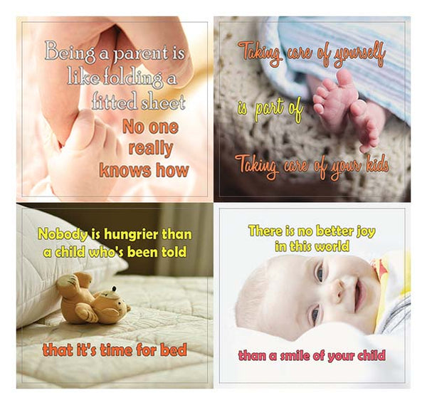 Creanoso Funny and Inspiring Parenting Quotes Stickers (10-Sheet) Ã¢â‚¬â€œ Inspirational Parenting Gift