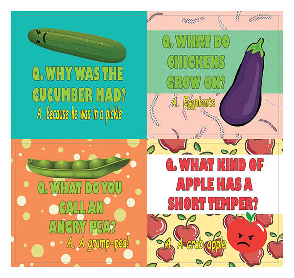 Creanoso Hilarious Delicious Food Puns Stickers  ÃƒÂ¢Ã¢â€šÂ¬Ã¢â‚¬Å“ Funny Gift Stickers for Kids - Wall Art Decal