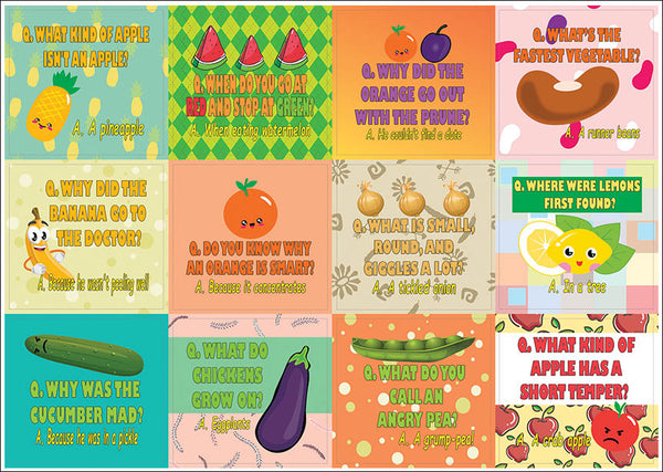 Creanoso Hilarious Delicious Food Puns Stickers  ÃƒÂ¢Ã¢â€šÂ¬Ã¢â‚¬Å“ Funny Gift Stickers for Kids - Wall Art Decal