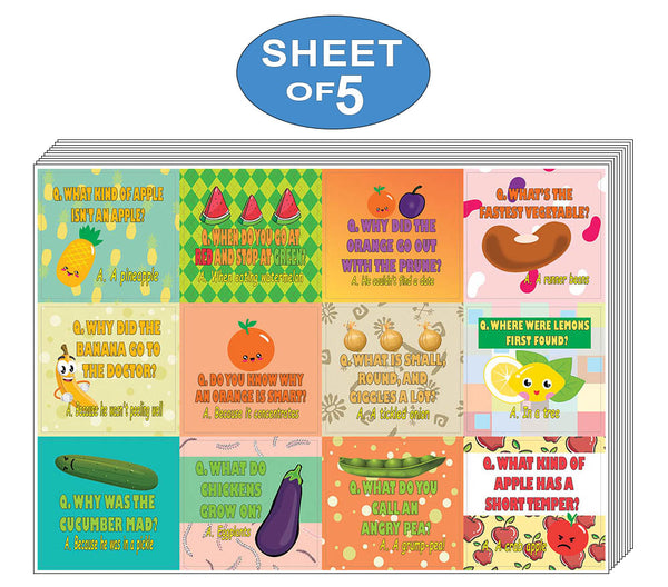Creanoso Hilarious Delicious Food Puns Stickers  ÃƒÂ¢Ã¢â€šÂ¬Ã¢â‚¬Å“ Funny Gift Stickers for Kids - Wall Art Decal