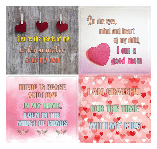 Creanoso Positive Words of Affirmation for Moms Stickers â€“ Premium Quality Sticker Cards Set