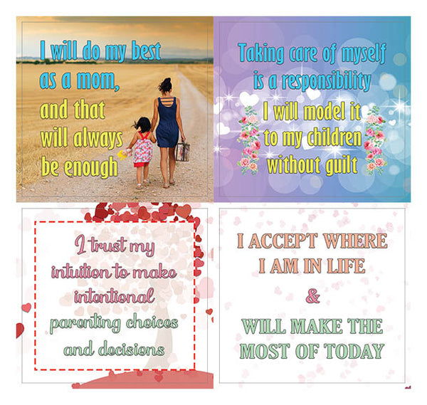 Creanoso Positive Words of Affirmation for Moms Stickers â€“ Premium Quality Sticker Cards Set