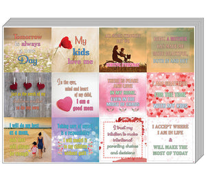 Creanoso Positive Words of Affirmation for Moms Stickers â€“ Premium Quality Sticker Cards Set