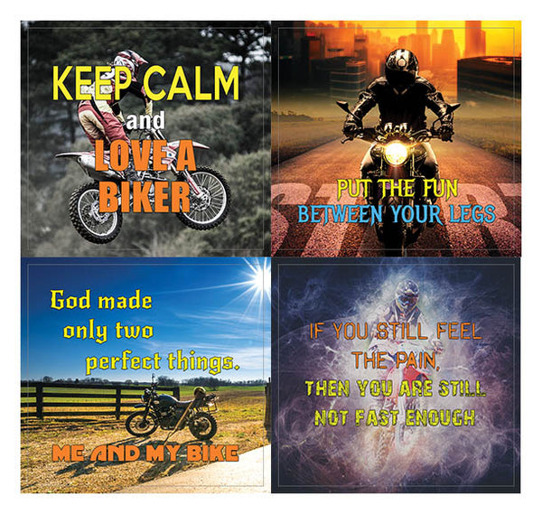 Creanoso Funny Motorcycle Sayings Stickers - Wall Decal Art for Indoors Outdoors Ã¢â‚¬â€œ DIY Projects
