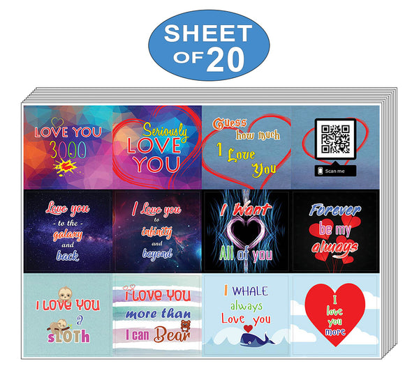 Creanoso Love You 3000 Stickers Ã¢â‚¬â€œ Inspirational Sayings Romantic Stickers