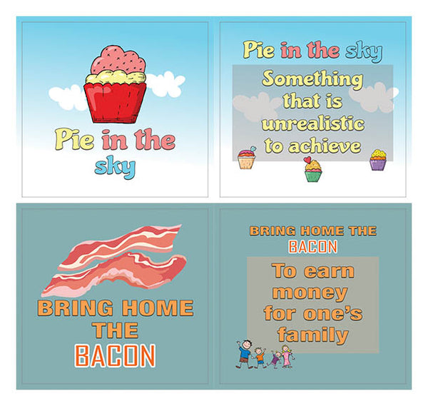 Creanoso Funny Food Idioms Stickers Series I - Cool and Unique Sticky Note Giveaways