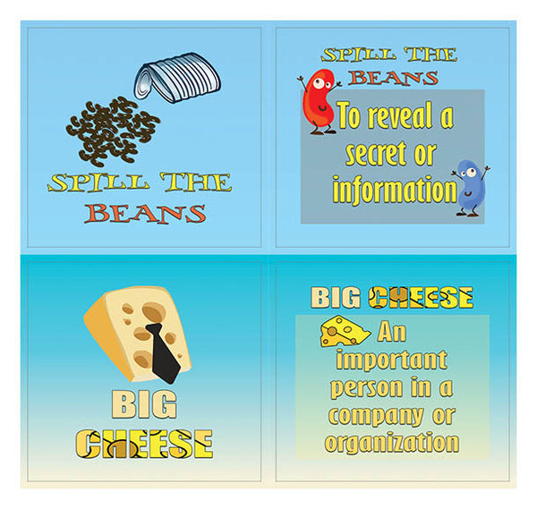 Creanoso Funny Food Idioms Stickers Series I - Cool and Unique Sticky Note Giveaways