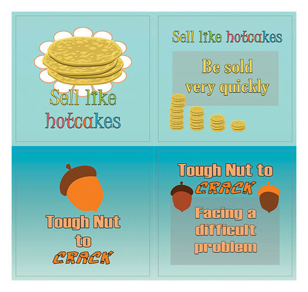 Creanoso Funny Food Idioms Stickers Series I - Cool and Unique Sticky Note Giveaways