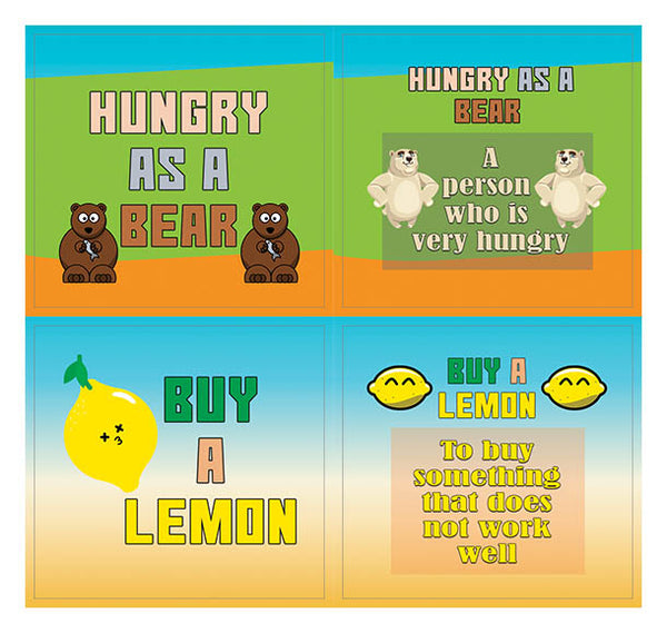 Creanoso Funny Food Idioms Stickers Series III - Great Stocking Stuffers Gifts Pack