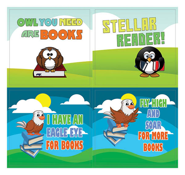 Creanoso Bird Animals Cute Sayings Stickers ÃƒÂ¢Ã¢â€šÂ¬Ã¢â‚¬Å“ Gift Reading Giveaways for Kids