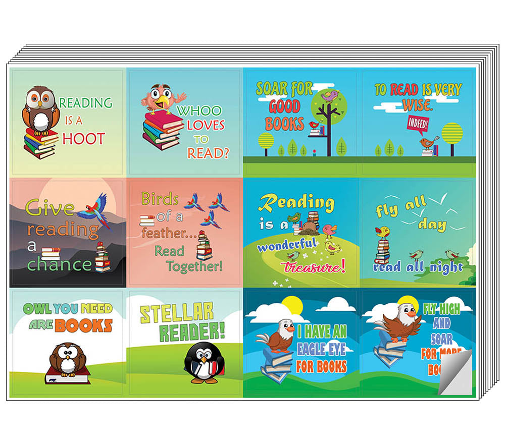 Creanoso Bird Animals Cute Sayings Stickers ÃƒÂ¢Ã¢â€šÂ¬Ã¢â‚¬Å“ Gift Reading Giveaways for Kids