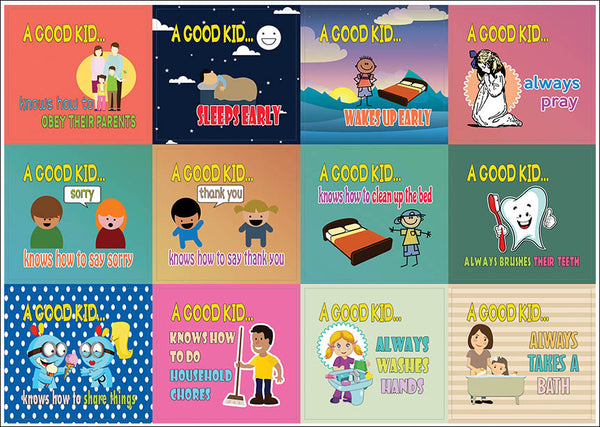 Creanoso Behaviors at Home Educational Stickers for Kids - Cool Giveaways for Boys & Girls
