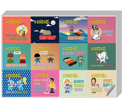 Creanoso Behaviors at Home Educational Stickers for Kids - Cool Giveaways for Boys & Girls