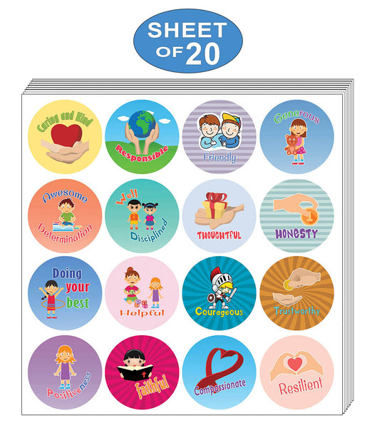 Creanoso Character Value Merit Stickers ÃƒÂ¢Ã¢â€šÂ¬Ã¢â‚¬Å“ Gift Giveaways Stickers for Kids