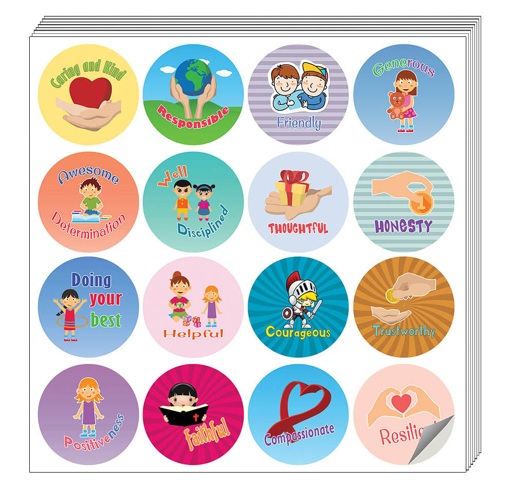 Creanoso Character Value Merit Stickers ÃƒÂ¢Ã¢â€šÂ¬Ã¢â‚¬Å“ Gift Giveaways Stickers for Kids