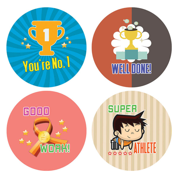 Creanoso Sports Merit Stickers for Kids (20-Sheet) â€“ Athletes Gift Giveaways Stickers â€“ Awesome Stocking Stuffers Gifts for Boys, Girls, Teens â€“ Cool Wall Art Table DÃ©cor â€“ Great Rewards Pack