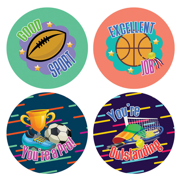 Creanoso Sports Merit Stickers for Kids (20-Sheet) â€“ Athletes Gift Giveaways Stickers â€“ Awesome Stocking Stuffers Gifts for Boys, Girls, Teens â€“ Cool Wall Art Table DÃ©cor â€“ Great Rewards Pack