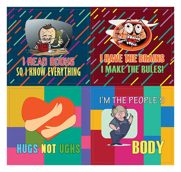 Creanoso Fun and Rude Stickers Series 2 (20-Sheets) â€“ Employee Rewards â€“ Awesome Stocking Stuffers Gifts for Adults, Men, Women, Teens â€“ Corporate Events Reward Incentives â€“ Decal DÃ©cor â€“ Gift Tokens